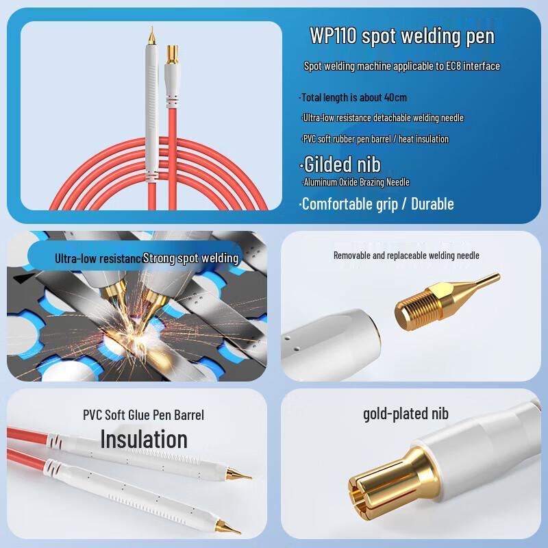 Jun Ding Ying Handheld Spot Welder Threaded Needle Tips