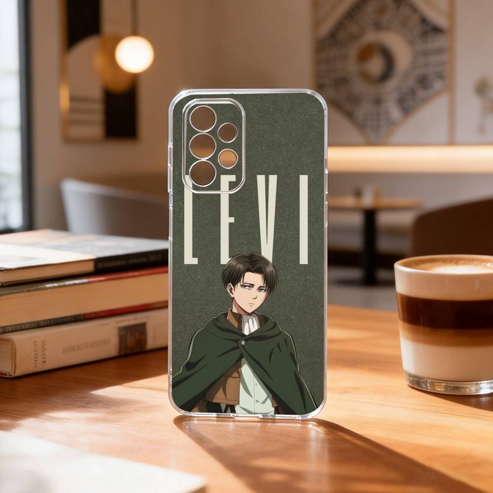 A-Attack on Titan L-Levi A-Ackerman  Phone Case Transparent Silicone Soft For Samsung S25,S24,S21,S22,S23,S30,Ultra,S20,Plus,Fe