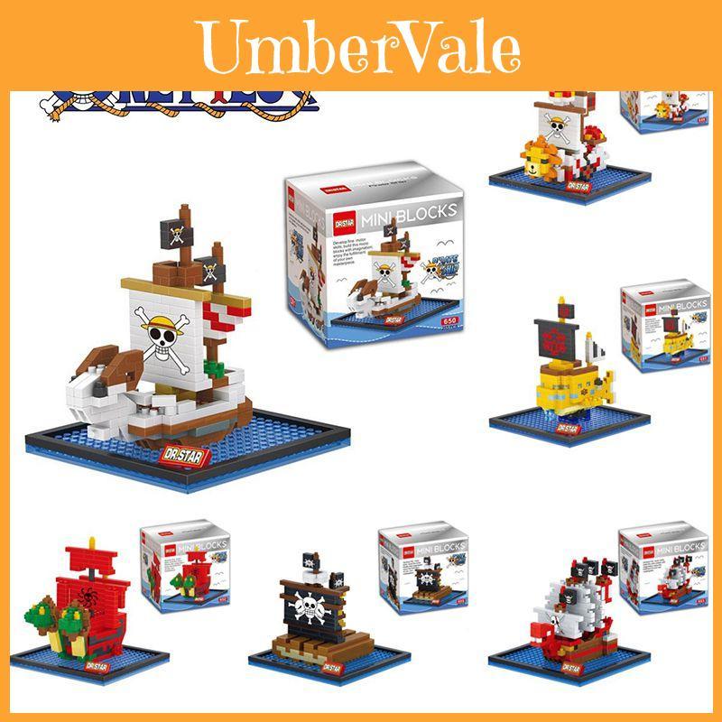 High-quality One Piece Pirate Boat Building Block Toy Mini Figure Collection Kid Gift