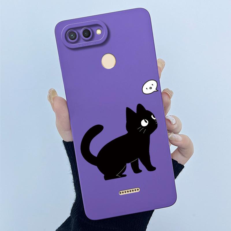 For Xiaomi Redmi 6 5 Plus 5A 4A 4X Case Advanced Sense Pretty Cartoon Flower Liquid Silicone Soft TPU Protective Back Cover Capa