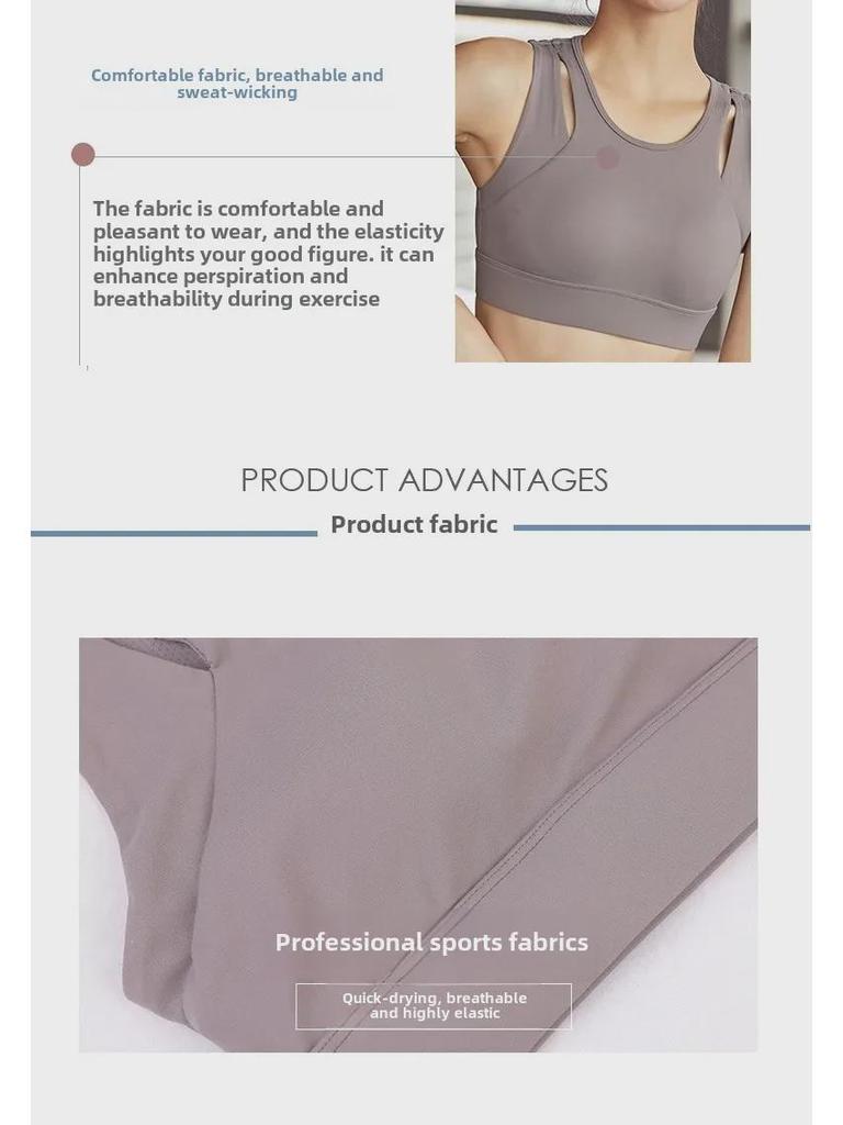 Sutien sport rezistent la șocuri pentru damă: Sutien Yoga & Alergare Stil Vest