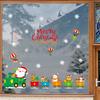 Santa Claus Reindeer Window Stickers, Window Decorations, Glass Doors, Festive Atmosphere, Scene Decoration Stickers