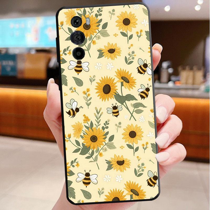 Sunflower Phone Case For Motorola Edge 60 50 40 Pro 60 50 40 30 Ultra Neo Fusion Moto G Play G Stylus G Carcasas