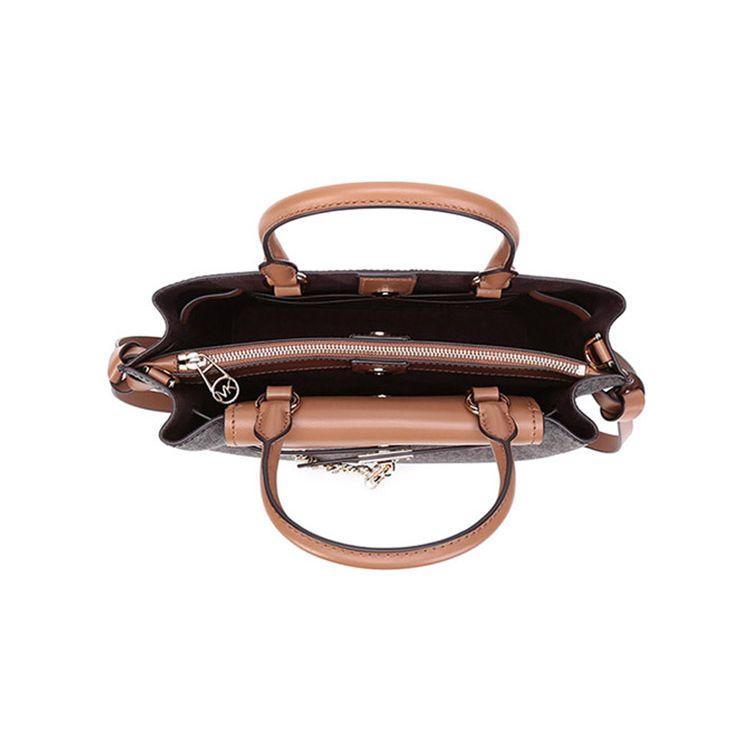 Michael Kors Hamilton Legacy Monogram Chain Vintage Commuter Leather Shoulder Bag Women Handbags Dark-Brown Acorn-Brown 30F1G9HS5B-252