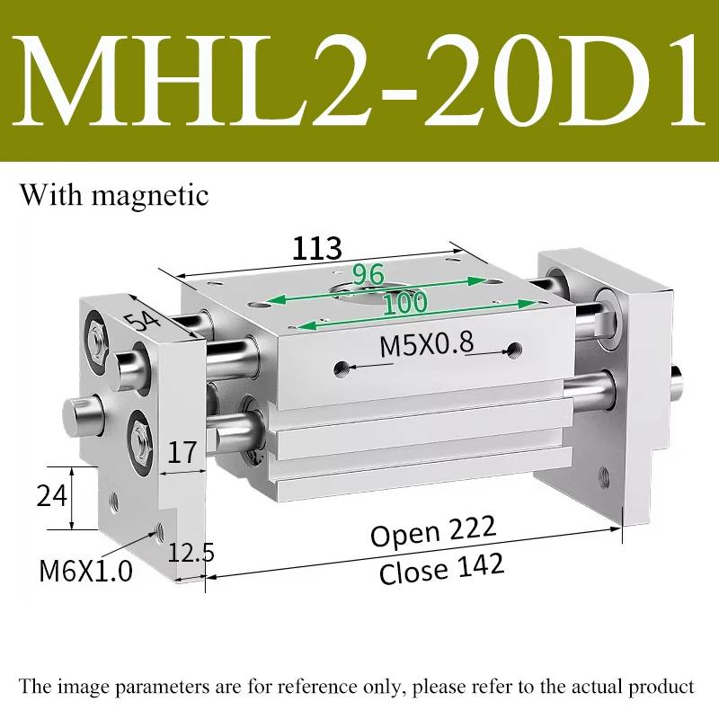 MHL1 Double Acting Pneumatic Gripper Replacement T Type Parallel Style Air Gripper Cylinder 11D/16D/11D/11D/11D/11D/11D1/16D1