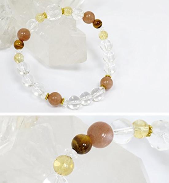Gin no November birthstone citrine mix natural stone power stone ladies bracelet amulet good luck [Shinjuku Kura] 17.5cm