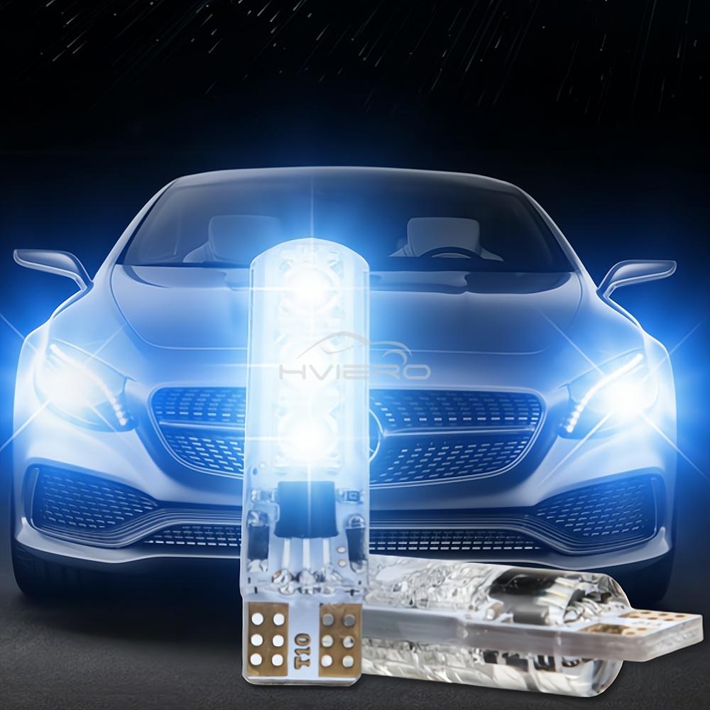 2X T10 W5W 5050 6SMD RGB LED Bulb Car Atmosphere Clearance Lamp for Door Reading Dome Interior Lighting with Remote Control 12V Dome Lights 6
