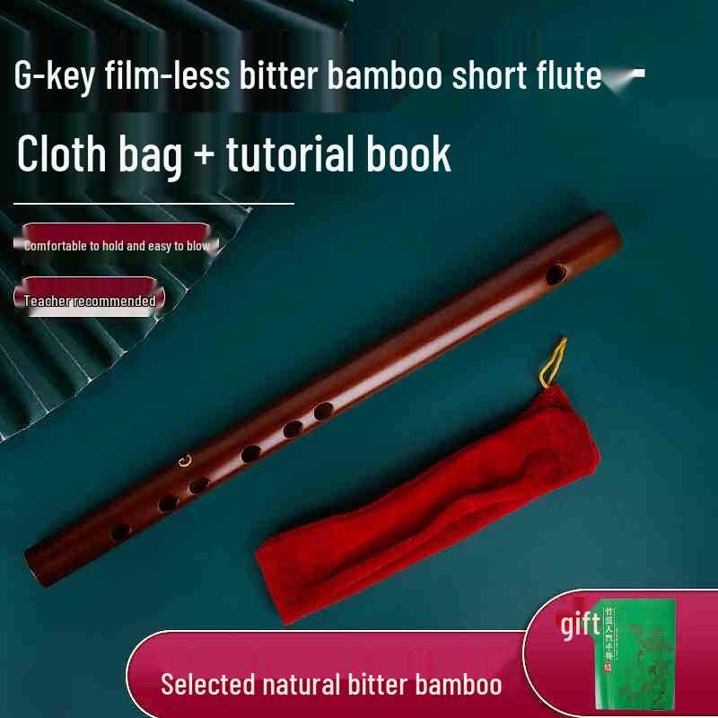 Flauto di Bambù Amaro per Principianti, Adulti e Bambini, Tonalità F o G, Flauto Traverso Entry-Level, Piccolo Strumento Musicale di Nicchia.