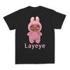 Kanye Wests Layeye T-Shirt Harajuku Stil Unisex und Unisex Sommer Mode T-Shirt Bedrucktes Kurzarm Lockeres Unisex T-Shirt Top