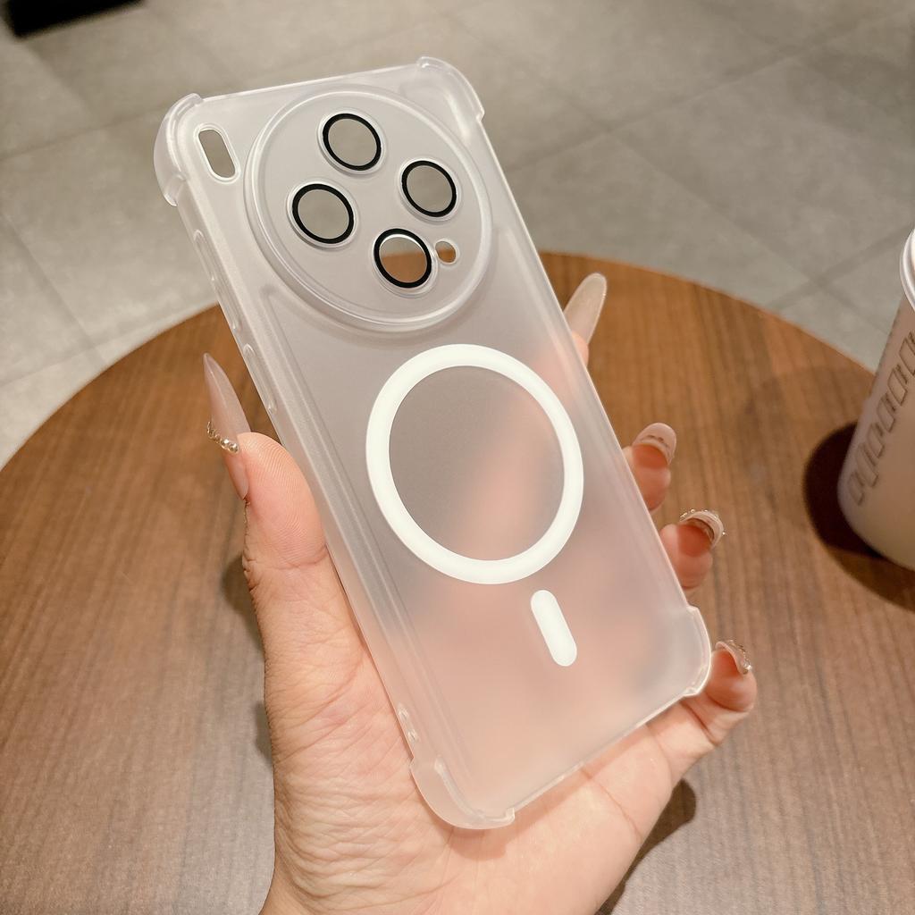 Applicable To VIVOx300s Mobile Phone Case Iqoo15u Matte Skin-sensitive Magnetic Suction Four-corner Airbag Anti-drop All-inclusive Protective Cover