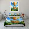 Hot Air Balloon Scene. Bedding Sets Duvet Cover Sets Duvet Covers Pillowcases(1 * Duvet Cover 2 * Pillowcases Without Duvet Insert)