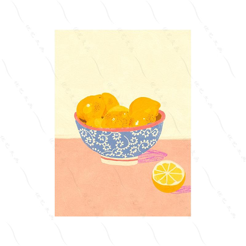 Retro Trendy Floral Rainbow Poster Wall Art Print Abstract Canvas Painting Spaghetti Dinner Date Room Cuadros Decorativos