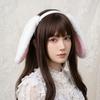 Lop-eared Easter Rabbit Hair Hoop Soft Plush Headwear Elegant Bunny Ears Headband  Events