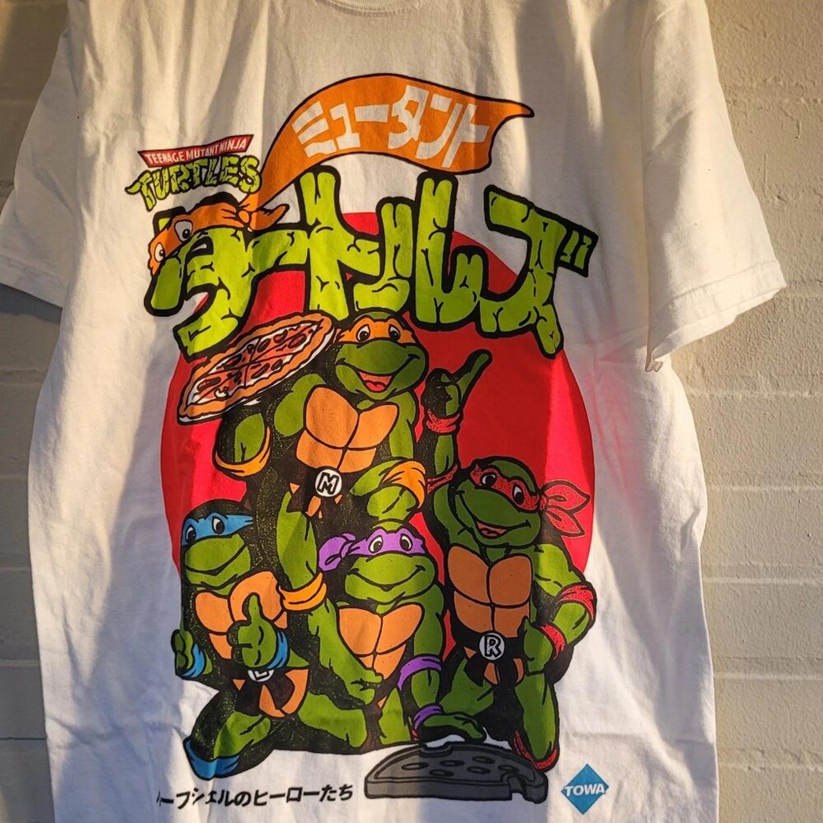 Rucking Fotten TMNT Teenage Mutant Ninja Turtles Anime Tee Large Comfort Colors XL