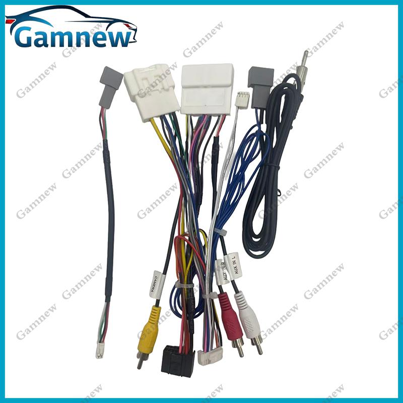 Car 16pin Wiring Harness Adapter Canbus Box Decoder Android Radio Power Cable For Mazda 3 Axela CX-3 CX-5