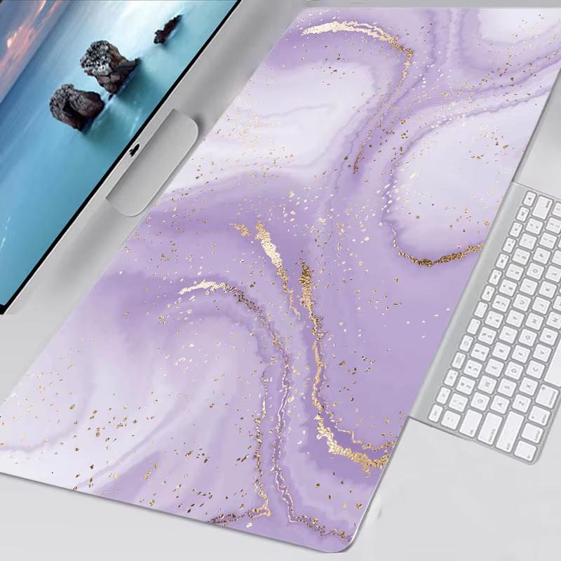 Luxury Alcohol Ink Marble Large Mouse Pad Waterproof Nonslip Gaming Mat