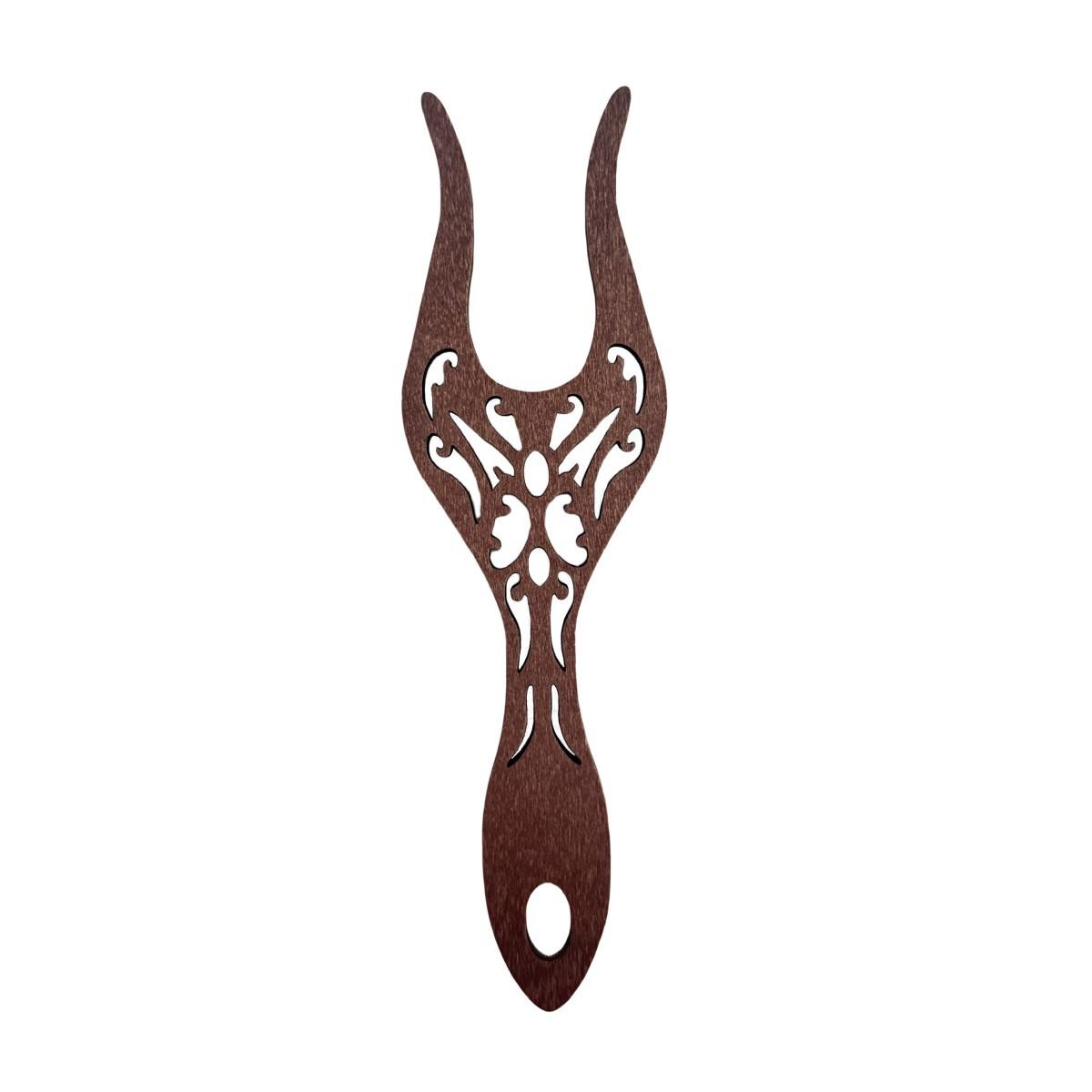 

1 шт. Инструмент для плетения вилкой Ручной работы Винтажный Деревянный - Набор для макраме ручной работы для DIY веревочных поделок, Домашний декор Креативный подарок