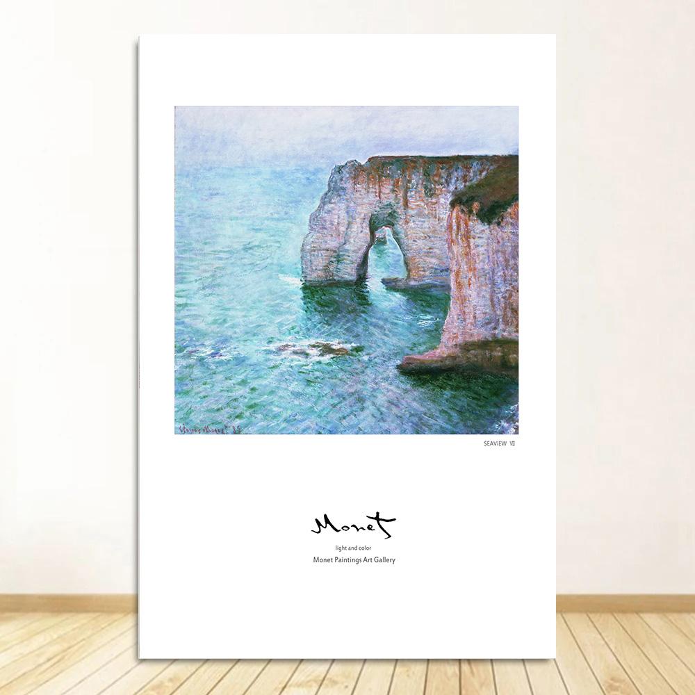 Claude Monet Klasická Umělecká Kolekce Obrazy Plátno Plakát a Tisky Nástěnné Umění Obrázky pro Halový Obývací Pokoj Domácí Dekorace Nástěnná Malba