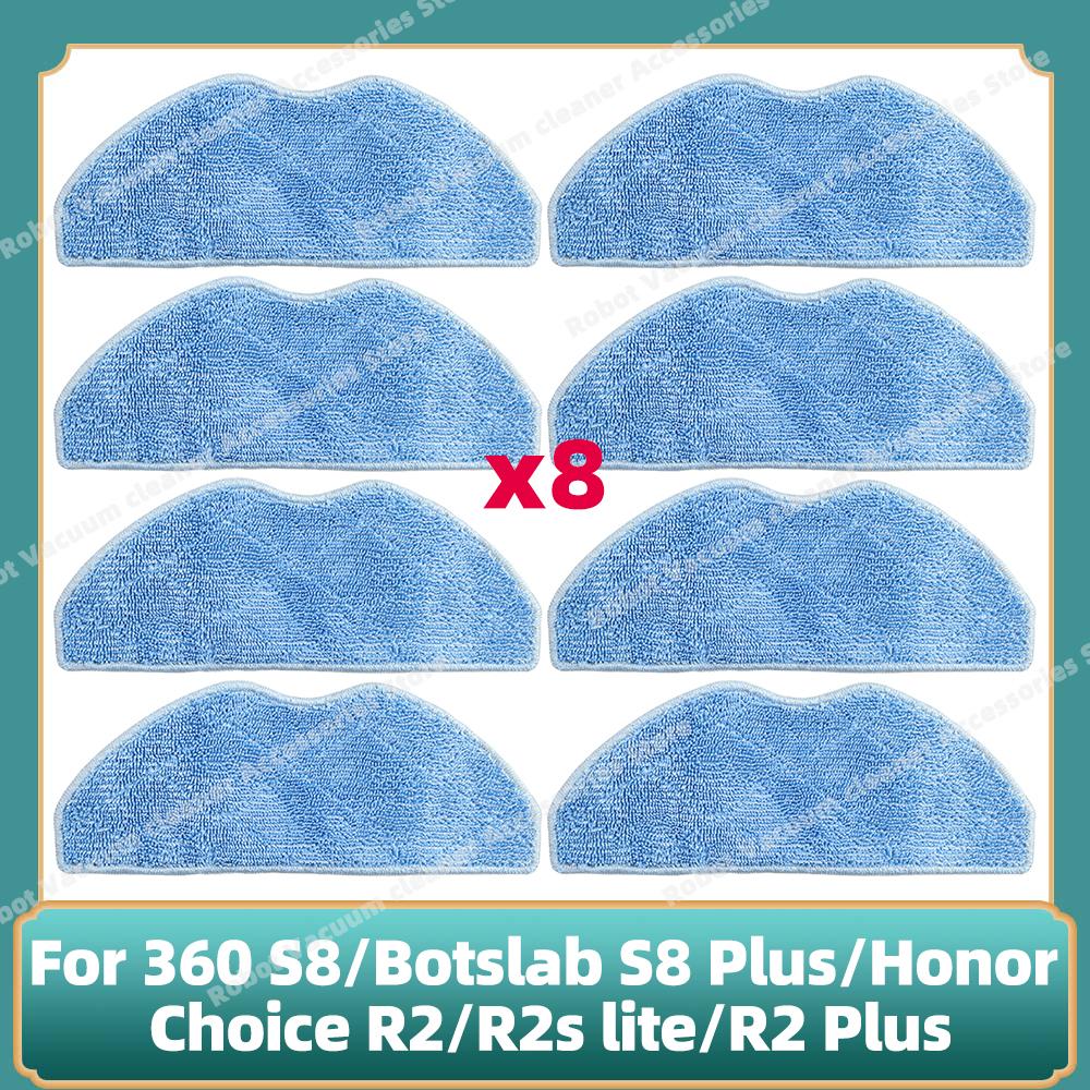 Kompatibel für 360 S8 / Botslab S8 Plus / Honor Choice R2 / R2s lite / R2 Plus Ersatz Haupt-Seitenbürste Filter Mopps Teile
