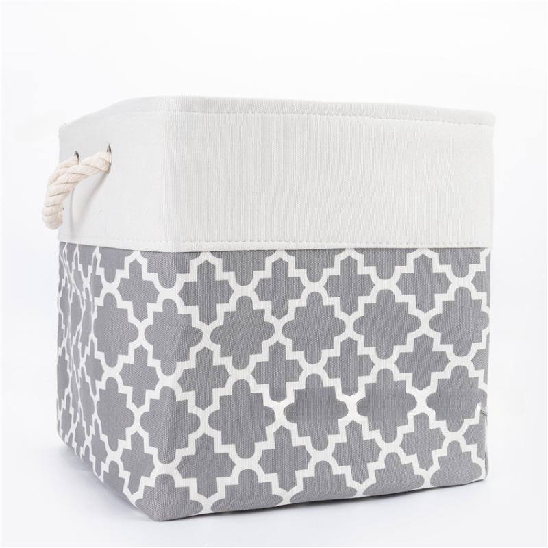 

Корзина, прямоугольные корзины для хранения вещей, тканевый складной ящик для хранения вещей для шкафа, игрушек, одежды, дома, офиса 1pc серый