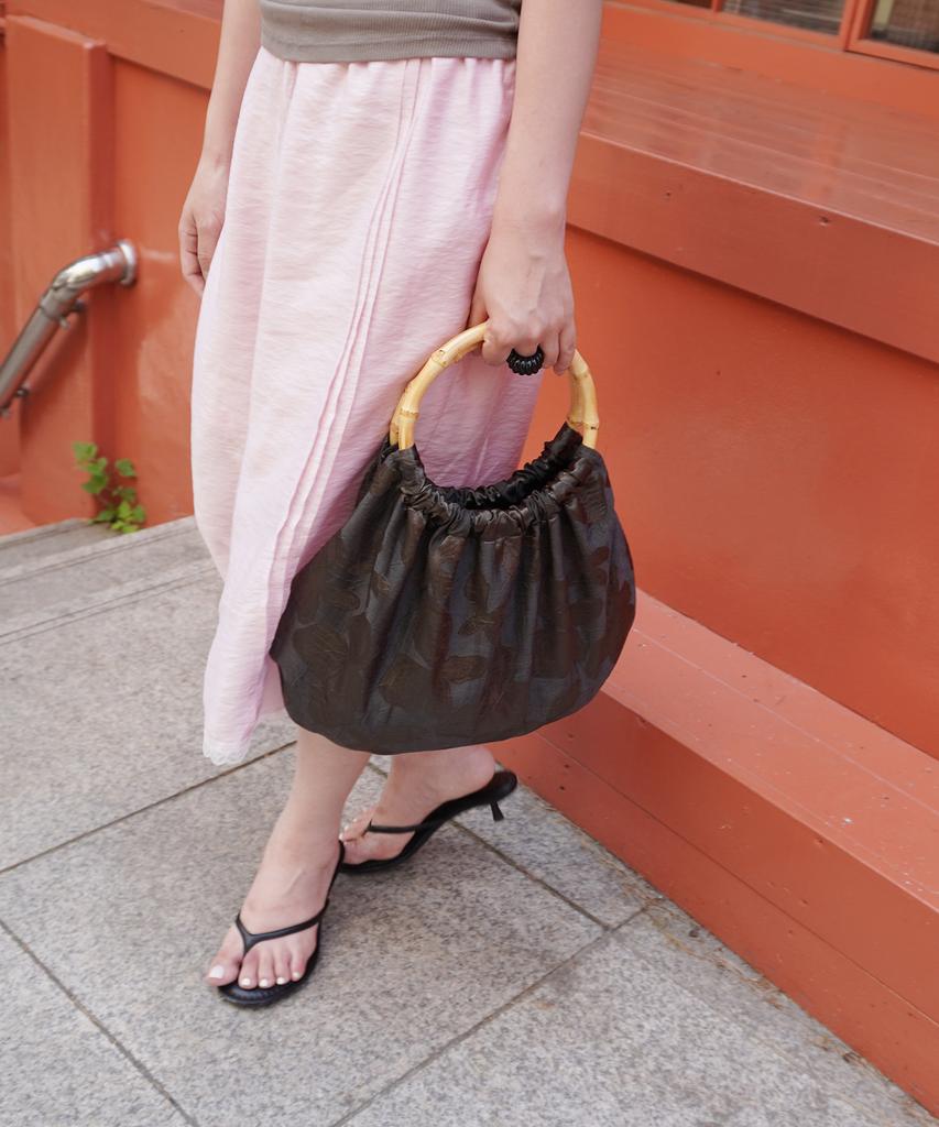 Cosymosy Glow Bamboo Handle Bag - Black