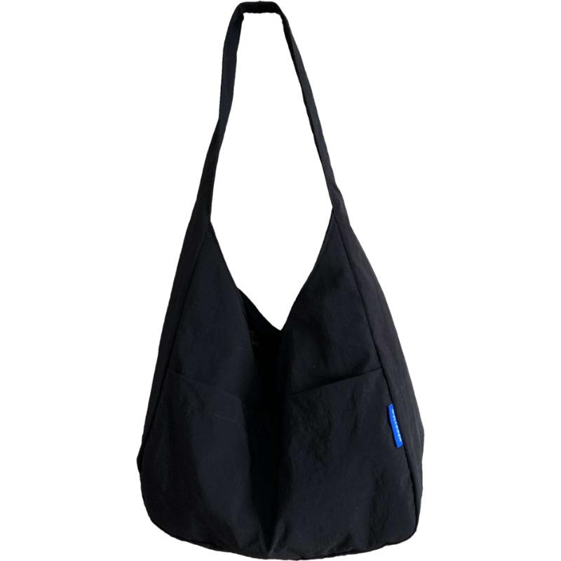 Japon et Corée du Sud sac fourre-tout couleur unie style décontracté pour femme sac à bandoulière polyvalent décontracté pour les trajets quotidiens grande capacité sac pour étudiants cours soutien scolaire