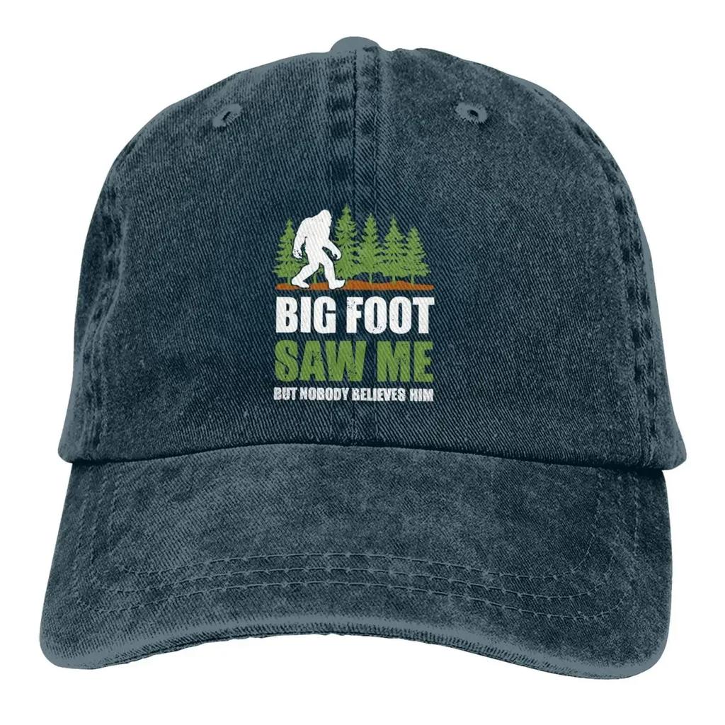 Bigfoot Sasquatch Multicolor Hat Peaked Men Women's Cowboy Cap Matching Saw Me Believers Themed Baseball Caps Visor Protect Hats