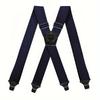 Men'S Wide Heavy Duty Work Strap Adult 4 Clips 120Cm Strap X-Type Elastic Adjustable Strap Bracket Work Men'S Strap  Garter