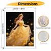 Disney Princess In Golden Gown Digital Oil Painting Hand Painting Home Decoration Painting