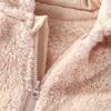 Infant Baby Hooded Romper Plush Jumpsuit