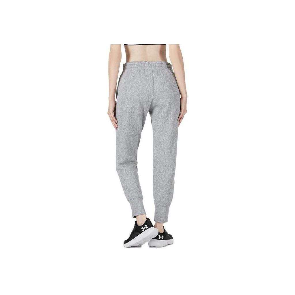 Under Armour Training Fleece Pants Women Bottoms Gray 1356416-035