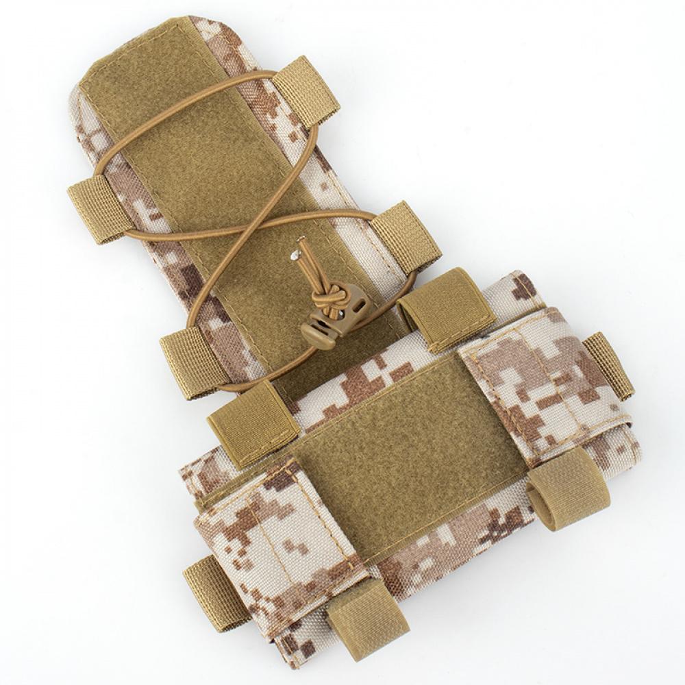 Taktický helmový bateriový pack MK2, Nylonová rozšiřující kapsa na závaží pro helmu FAST Airsoft Wargame