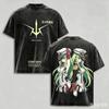 T-shirt Lavata Anime Code Geass Lelouch Lamperouge Estiva per Uomo Donna Moda Nuova Cotone Retro Casual Moda T-shirt