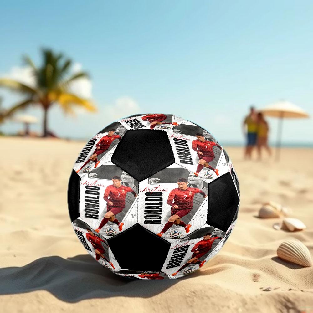 1pc Cristiano Ronaldo Soccer Ball Size 5 Indoor Soccer Ball Fashion Colorful Backyard Game - Great For Sports Fans Gift HE18