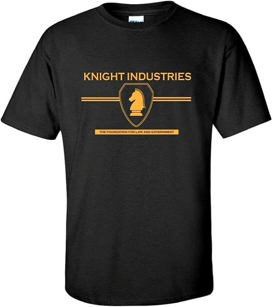 PKLY Knight Industries Knight-Rider 80s TV Show T-Shirt Black XL