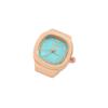 Creative finger ring watch mini quartz watch adjustable time watch ring simple stylish punk watch ring personalized mini clock 1