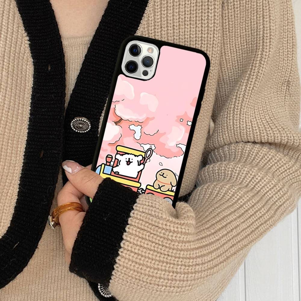 

Линия CARTOON P-ЩенокS Для IPhone 17 16 15 14 13 12 11 Mini Pro Max Plus PC+TPU Задняя крышка для телефона iPhone 15