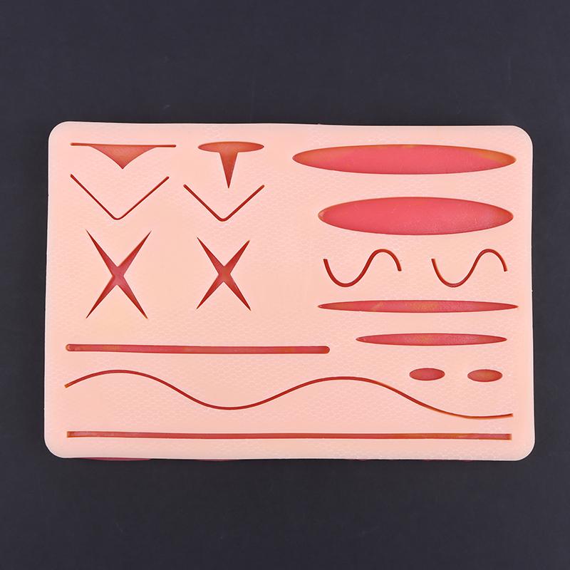 Suture Silicone Surgical Training Skin Medical Silicone Suture Practice Pad Reusable Teaching Model