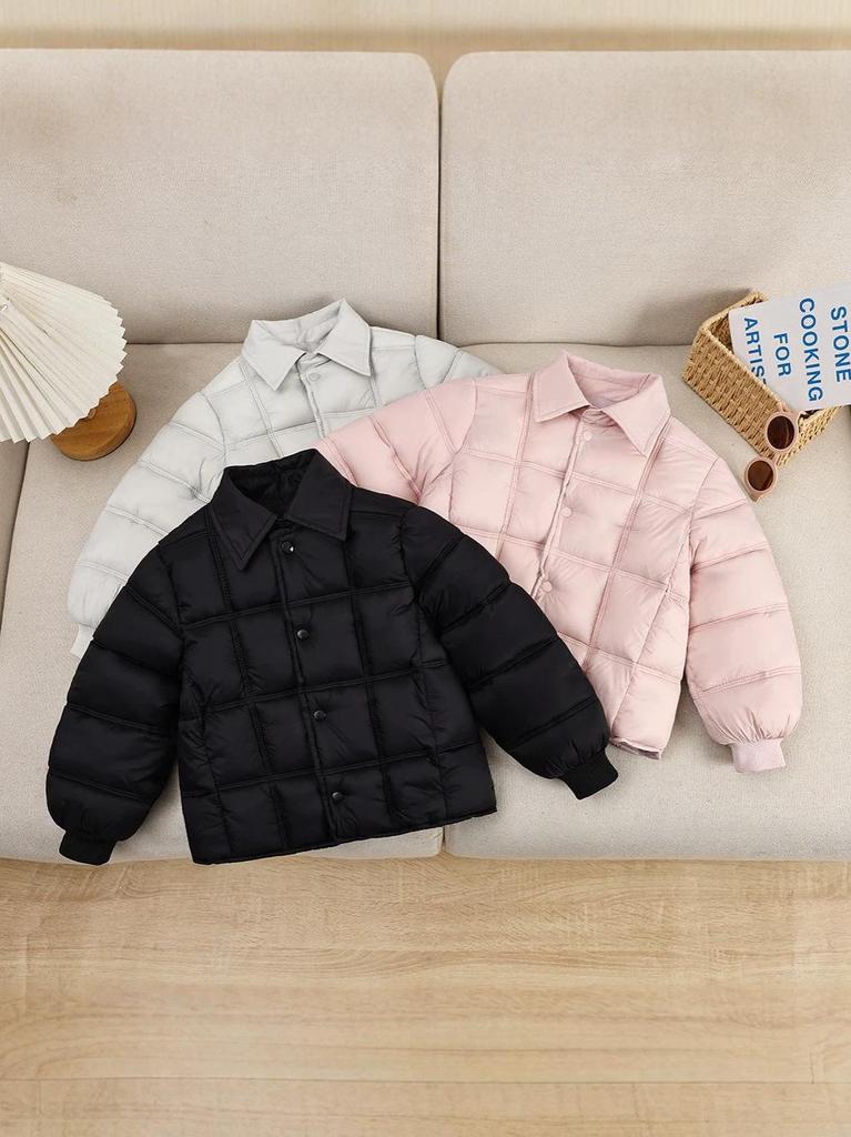 Children's Thickened Cotton Padded Jacket – Unisex School Uniform Coat for Autumn/Winter