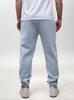 Men's Light Blue Sweatpants GOOD LUCK Print Logo M