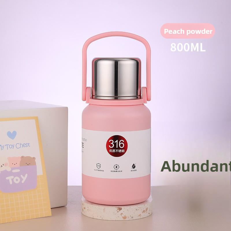 316 Stainless Steel Thermos Cup, High Value, Large Capacity Thermal Insulation Pot, Portable, Outdoor Men and Women Water Cup