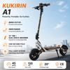 KuKirin A1 Foldable Electric Scooter 800W Motor 48V 13AH Battery 45km Range All-Terrain Electric Scooter