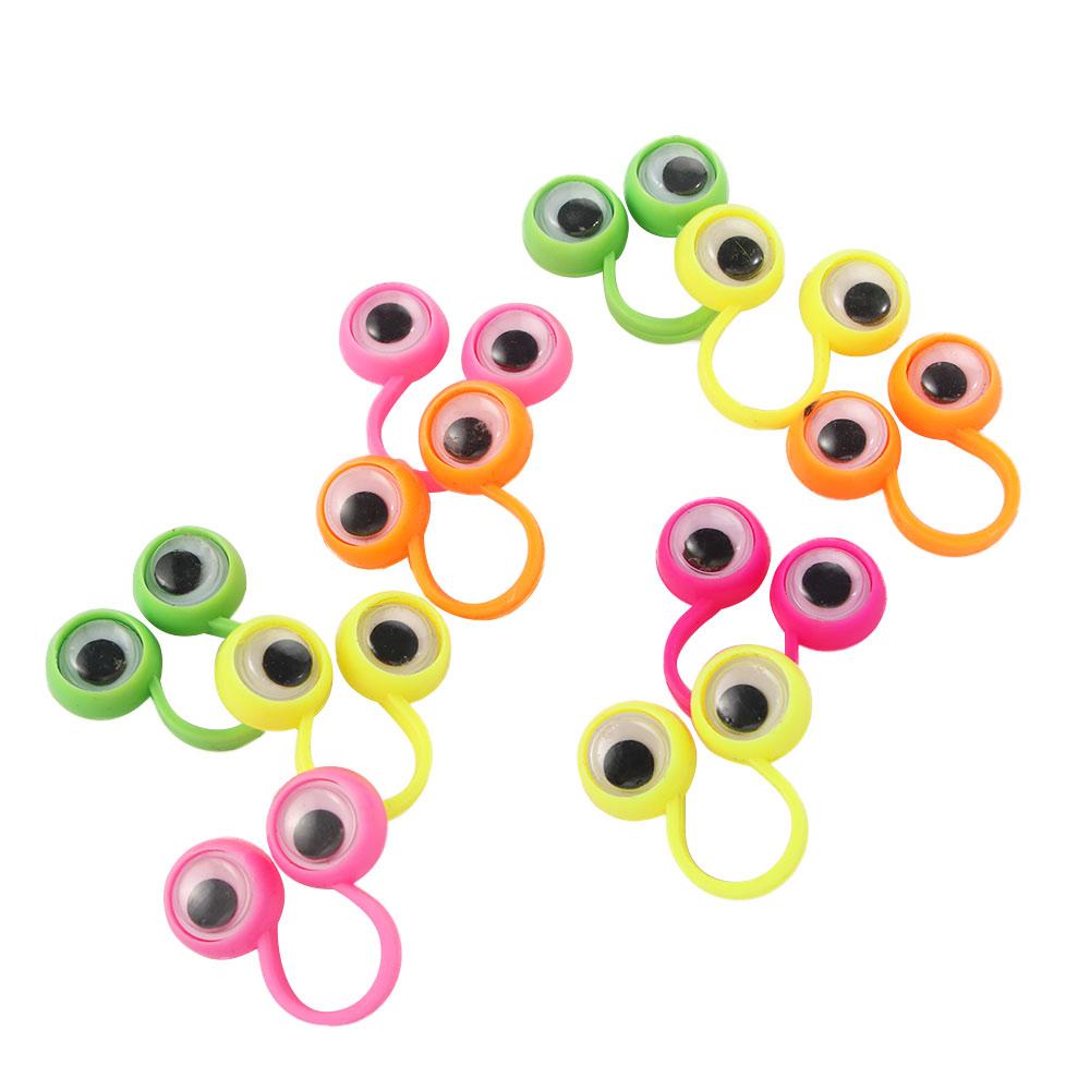 Toys Plastic Rings Move Eyes Toys Eyes Ring Finger Cool Toys Eye Finger Puppets Wiggle Eyes Toy
