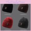 Beanie Thick Knitted Hat Winter Warmth Unisex Cap Windproof Gift Color Solid