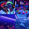 LED Black Light Bar LED UV Black Light Tube For Fluorescent Tapestry 1ft Lighting Bar For Halloween Glow Party Fluorescent