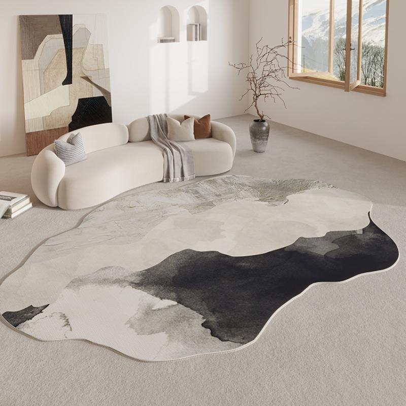 Luxury Retro Carpets for Living Room Irregular Shape Bedroom Decor Soft Carpet Modern Art Cloakroom Rug Thickened Anti-slip Mat