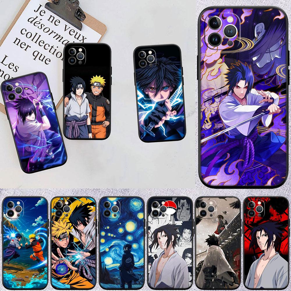 LO76 Naruto Uchiha Sasuke Soft Shell Phone Case for iPhone SE X XS XR 11 16E 17 Pro Max Air 8 7 6 6s Plus