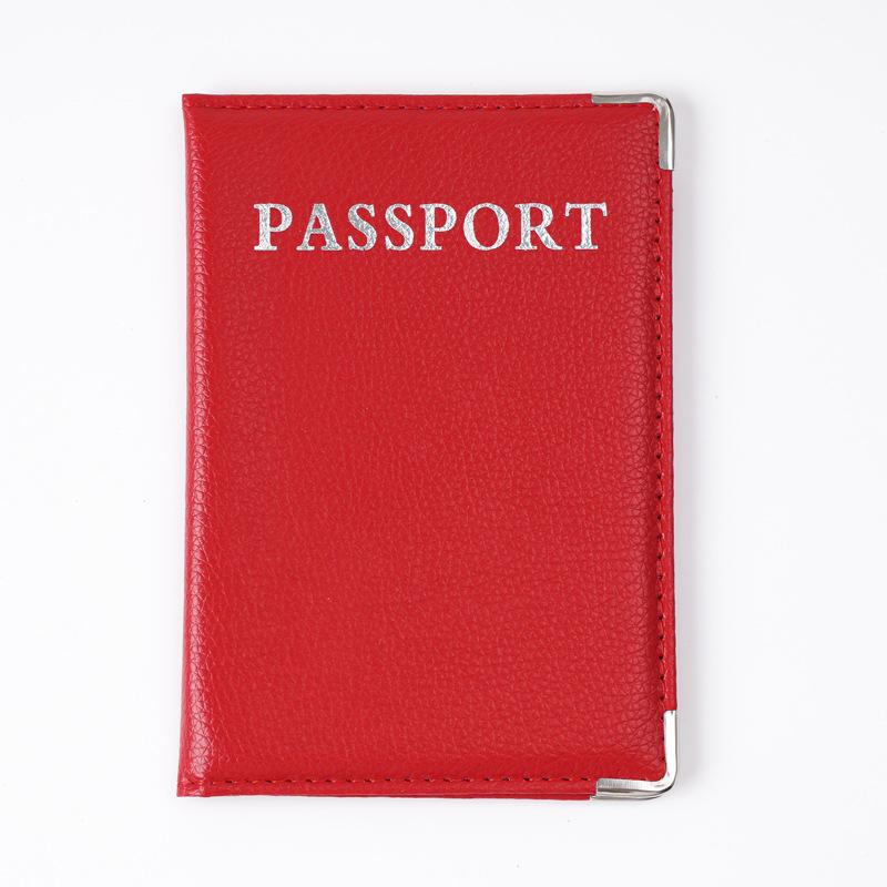 Passport Cover Pu Leather Travel Passport Holder Protector Case Organizer Ticket Document Business Credit Id Cards Wallet