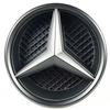 YEW1 Black & Silver Border Car Front Grille Star Emblem for Mercedes-Benz W205, C, E, ML, GL, GLA, CLA (2013-2016)