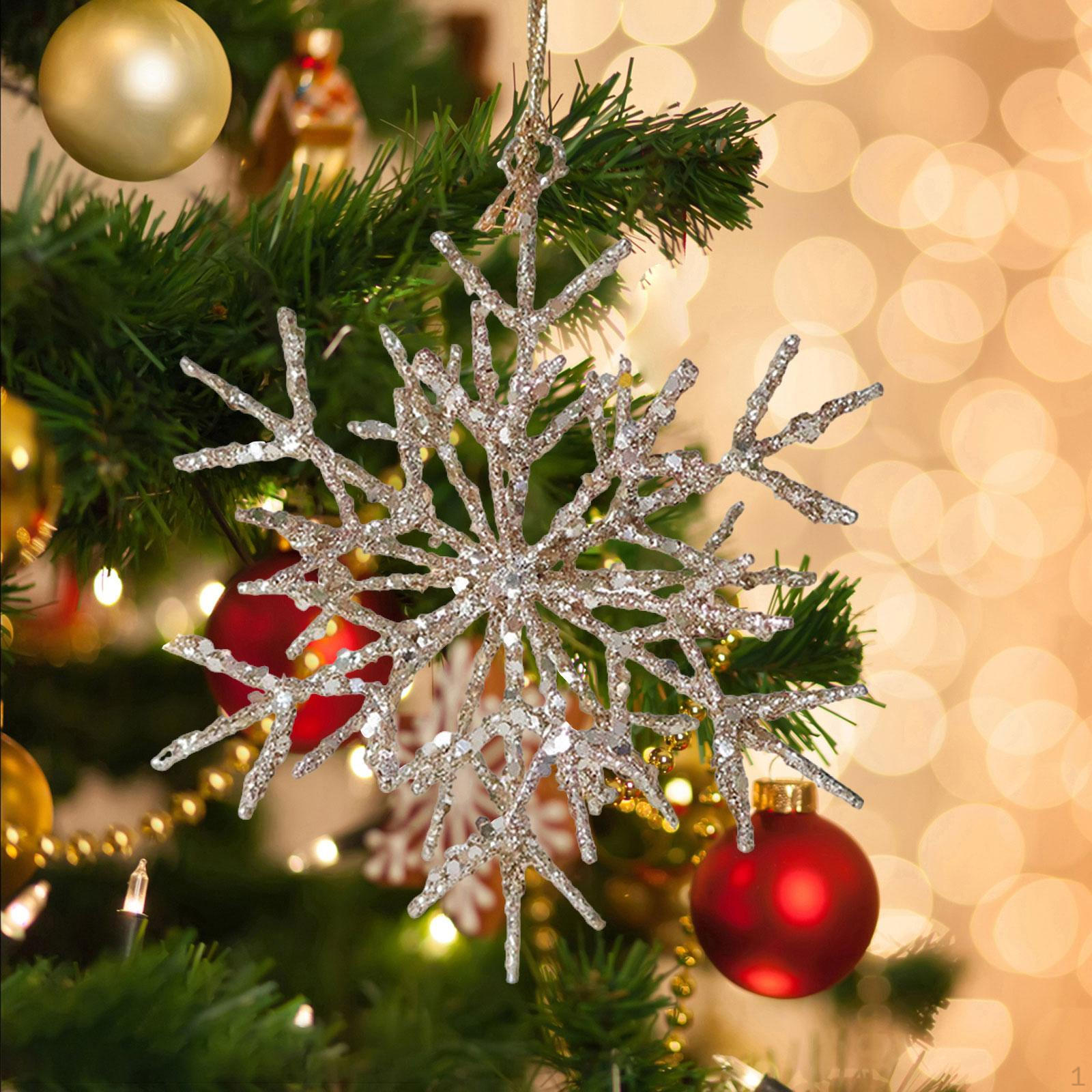 

Christmas Tree Hanging Ornament Decoration Decorative Decor Xmas Pendant for Champagne snowflake